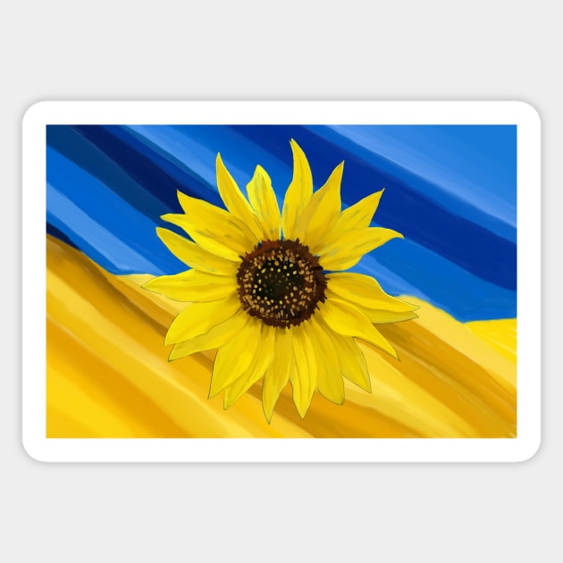 Ukraine Sunflower Sticker by laceylschmidt